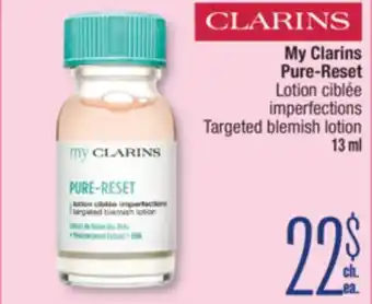 Jean Coutu Clarins My Clarins Pure-Reset Targeted blemish lotion offer