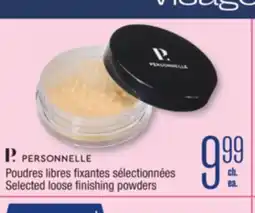 Jean Coutu Personnelle Selected loose finishing powders offer