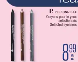 Jean Coutu PERSONNELLE Selected eyeliners offer