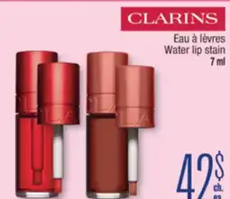 Jean Coutu CLARINS Water lip stain offer