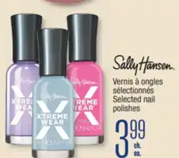 Jean Coutu SALLY HANSEN Selected nail polishes offer