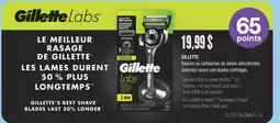 Jean Coutu GILLETTE Selected razors and blades cartridges offer