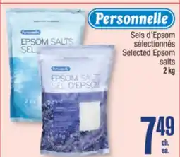 Jean Coutu Personnelle Selected Epsom salts offer