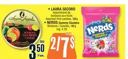 Jean Coutu LAURA SECORD Assorted fruit candies, NERDS Gummy Clusters offer