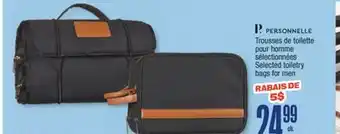 Jean Coutu PERSONNELLE Selected toiletry bags for men offer