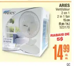 Jean Coutu ARIES 2 in 1 fan offer