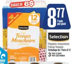 Jean Coutu Selection Facial tissues offer