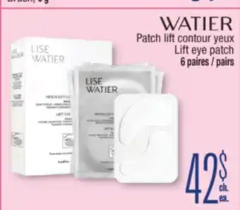 Jean Coutu WATIER Lift eye patch offer