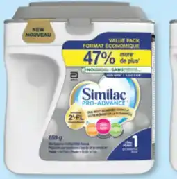 Jean Coutu SIMILAC Selected powdered formulas offer