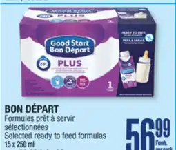 Jean Coutu BON DÉPART Selected ready to feed formulas offer
