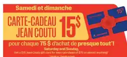 Jean Coutu Jean Coutu gift card offer