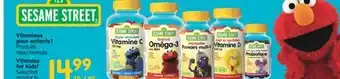 Jean Coutu SESAME STREET Vitamins for Kids! Selected products offer
