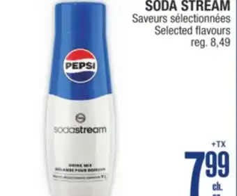 Jean Coutu SODA STREAM Selected flavours offer
