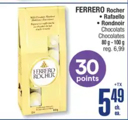 Jean Coutu FERRERO Rafaello, Rondnoir Chocolates offer