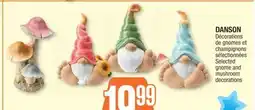 Jean Coutu DANSON Selected gnome and mushroom decorations offer