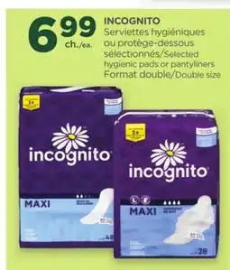 Proxim INCOGNITO Selected hygienic pads or pantyliners offer