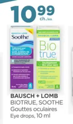 Proxim BAUSCH + LOMB BIOTRUE, SOOTHE Eye drops offer