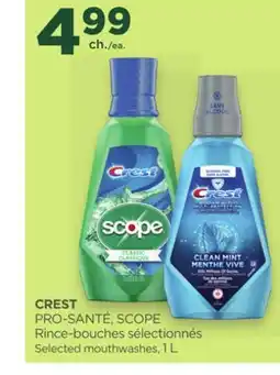 Proxim CREST Selected mouthwashes offer