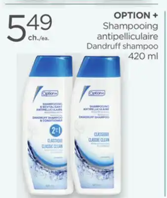 Proxim OPTION + Dandruff shampoo offer