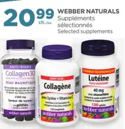 Proxim WEBBER NATURALS Selected supplements offer