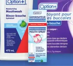 Proxim OPTION+ Mouthwash offer