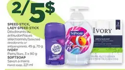 Proxim SPEED STICK, LADY SPEED STICK, IVORY, SOFTSOAP offer