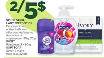 Proxim SPEED STICK, LADY SPEED STICK, IVORY, SOFTSOAP offer