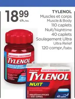 Proxim TYLENOL Muscle & Body/Muscles et corps, Nighttime/Nuit, Ultra Relief/Soulagement Ultra offer