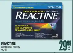 Jean Coutu REACTINE Allergy offer