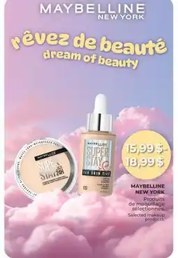Jean Coutu MAYBELLINE NEW YORK Selected makeup products offer