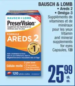 Jean Coutu BAUSCH & LOMB Vitamin and mineral supplements for eyes Capsules offer