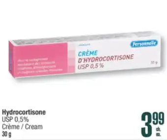 Jean Coutu PERSONNELLE Hydrocortisone USP 0,5% Cream offer