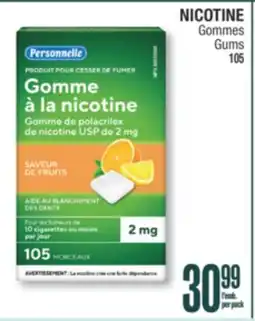 Jean Coutu Personnelle NICOTINE Gums offer