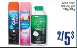 Jean Coutu Shaving gel offer