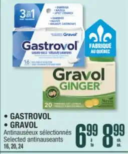 Jean Coutu GASTROVOL,GRAVOL Selected antinauseants offer