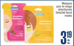 Jean Coutu Personnelle Selected facial masks offer