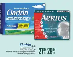 Jean Coutu Claritin,Aerius Selected allergy products offer