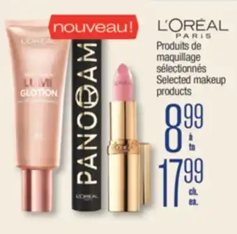 Jean Coutu Loreal Selected makeup products offer