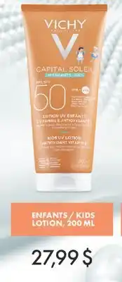 Jean Coutu VICHY KIDS LOTION offer
