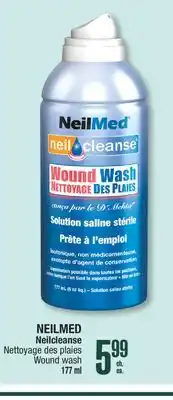 Jean Coutu NEILMED Neilcleanse Wound wash offer