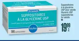 Jean Coutu PERSONNELLE Glycerin USP suppositories for adults offer