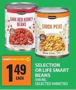 Food Basics Selection or life smart beans offer