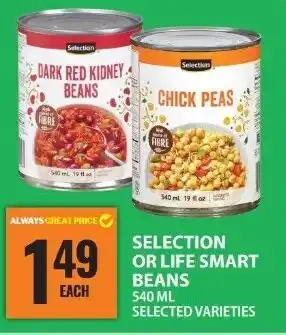 Food Basics Selection or life smart beans offer