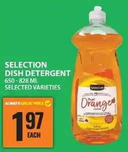 Food Basics Selection dish detergent offer