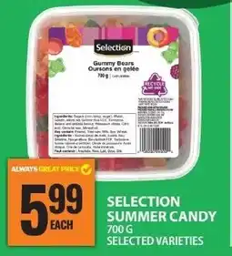 Food Basics Selection summer candy offer