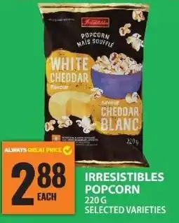 Food Basics Irresistibles popcorn offer