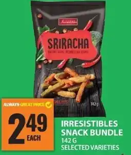 Food Basics Irresistibles snack bundle offer