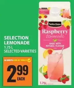 Food Basics Selection lemonade offer