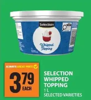 Food Basics Selection whipped topping offer