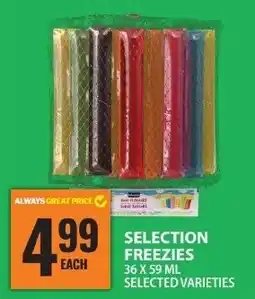 Food Basics Selection freezies offer